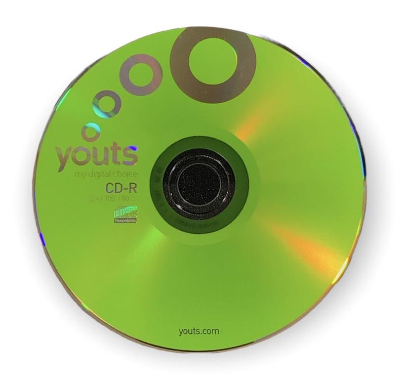 Cd-r envelope youts colorful 52x/700mb/80min - cores (unidade
